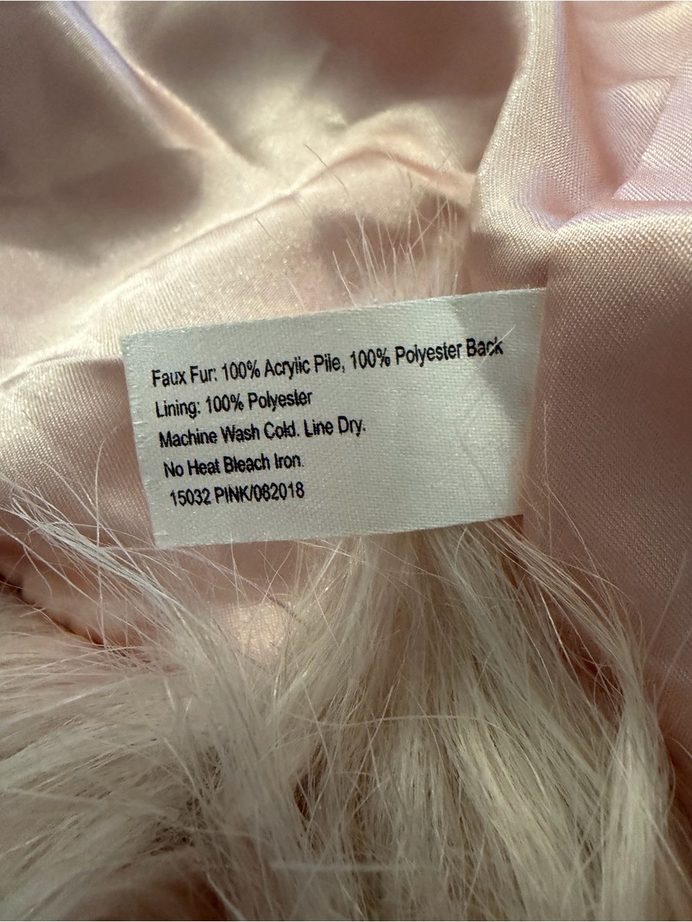 Faux Fur Hooded Jacket for Girls - Pink - Picture 4 of 5